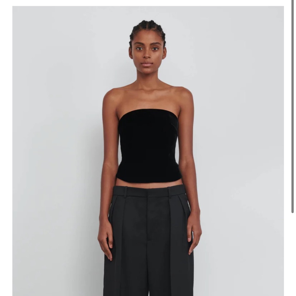 NWT WARDROBE.NYC Velvet Corset Top